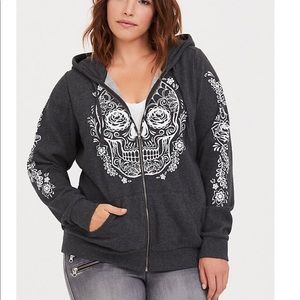 Torrid size 1 skull jacket